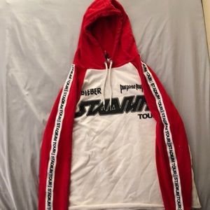 Justin Bieber Stadium Tour Hoodie Medium